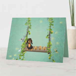 Ostergrußkarte für Dachshund Karte