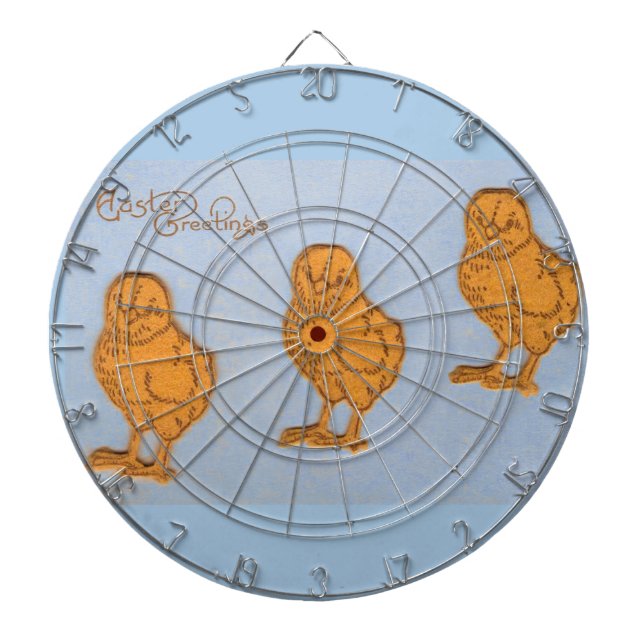 Ostergrußstämme in Blau Dartscheibe (vorne)