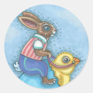 Osterhain und Kick OASTER BUNNY STICKERS Sheet