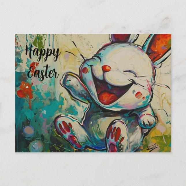 Osterhapper Bunny Postcard #6 Postkarte (Vorderseite)