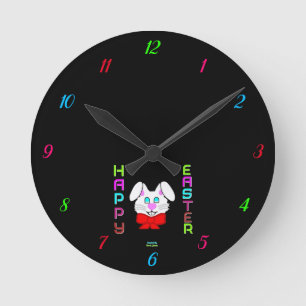 Osterhase-Acrylmauer-Uhr Runde Wanduhr
