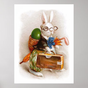 Osterhase auf Ausflug Poster