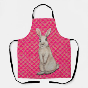 Osterhase auf Goldmedaille & Rosa Backen Schürze