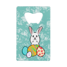 Osterhase auf Ostereiern Geldbeutel Flaschenöffner