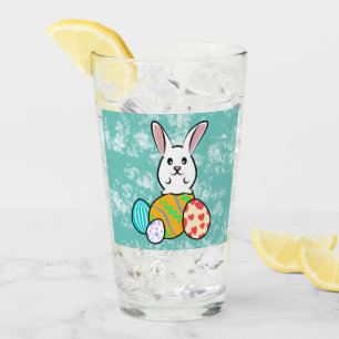Osterhase auf Ostereiern Glas