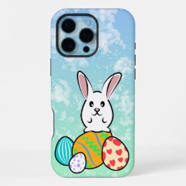 Osterhase auf Ostereiern iPhone 16 Pro Max Hülle