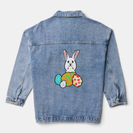 Osterhase auf Ostereiern Jeansjacke