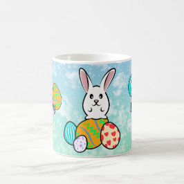 Osterhase auf Ostereiern Kaffeetasse