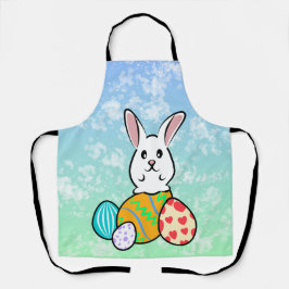 Osterhase auf Ostereiern Schürze