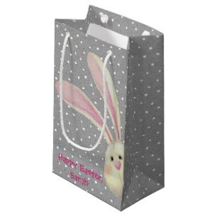 Osterhase auf Polka Dots Kleine Geschenktasche Kleine Geschenktüte