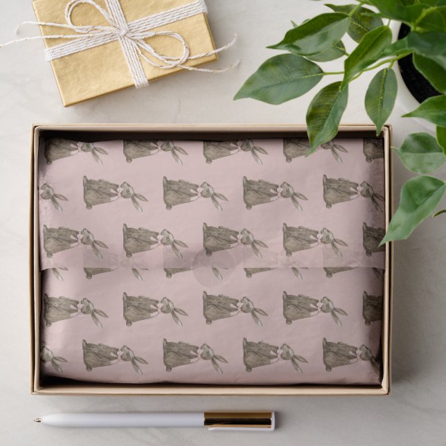 Osterhase aus Schokolade Seidenpapier (Geschenk)