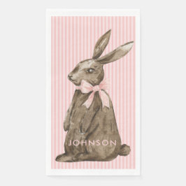 Osterhase aus Schokolade Serviette