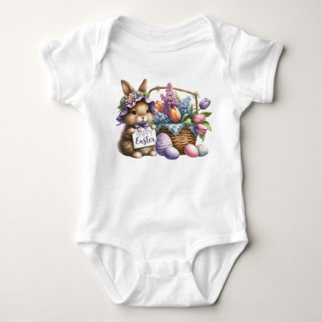 Osterhase  baby strampler (Vorderseite)