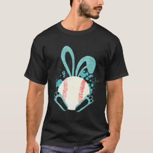 Osterhase Baseball Fan Osterkunst T-Shirt