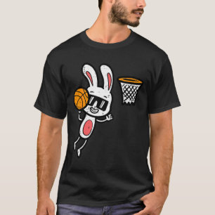 Osterhase Basketball Dunk Sport Jungen Kinder Klei T-Shirt