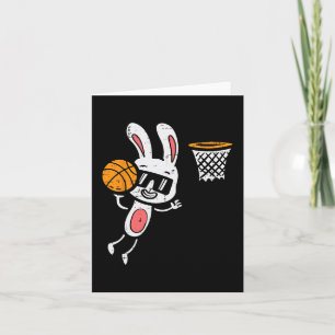 Osterhase Basketball Dunk Sportboote Kinder Todd Karte
