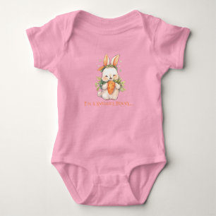 Osterhase beim Karottenessen Baby Strampler