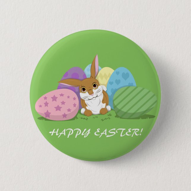 Osterhase Button (Vorderseite)