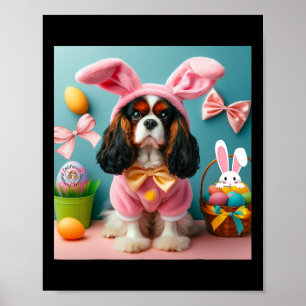 Osterhase Cavalier King Charles Spaniel Poster