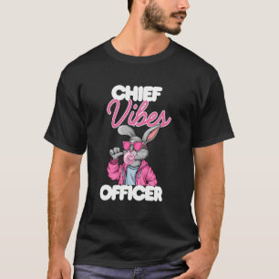 Osterhase Chef Vibes Officer Süße Damen Mädchen T-Shirt