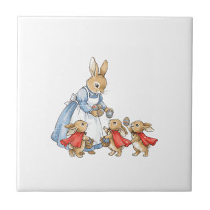 Osterhase Cottagecore Vintage Hase Frauen Mädchen Fliese