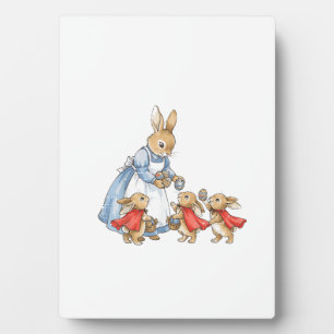 Osterhase Cottagecore Vintage Hase Frauen Mädchen Fotoplatte