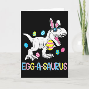 Osterhase Dinosaurier Ei A Saurus Trex Kinder Jung Karte