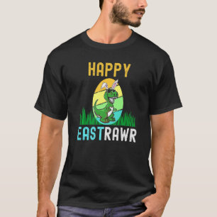 Osterhase Dinosaurier Ei Lustig 2022 Frohe Ostraw T-Shirt