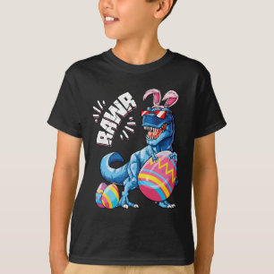 Osterhase Dinosaurier T Rex Eier Jungen Kinder Mäd T-Shirt