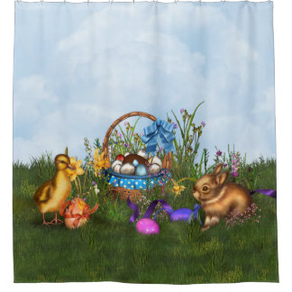 Osterhase Duschvorhang