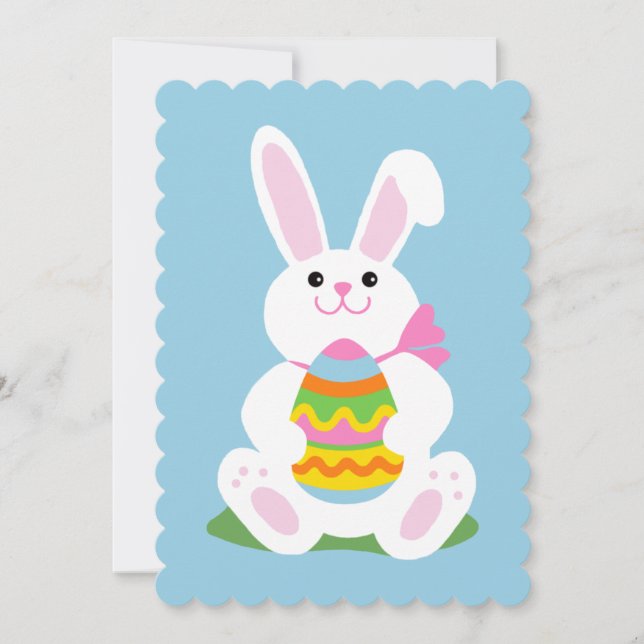 Osterhase ~ Ei-Jagd Einladung (Vorderseite)