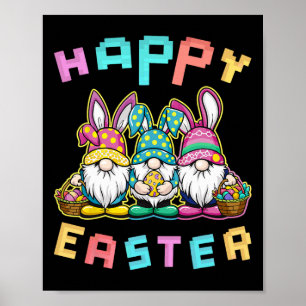 Osterhase Ei Jagd Gnom Frohe Ostern Poster