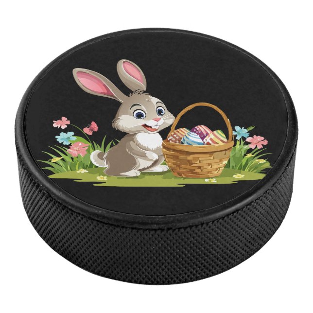 Osterhase Eishockey Puck (3/4)
