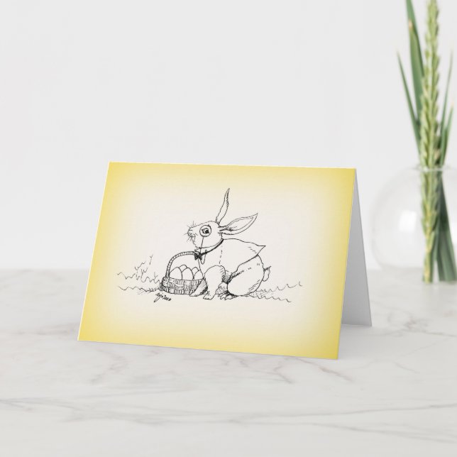 Osterhase Feiertagskarte (Vorderseite)