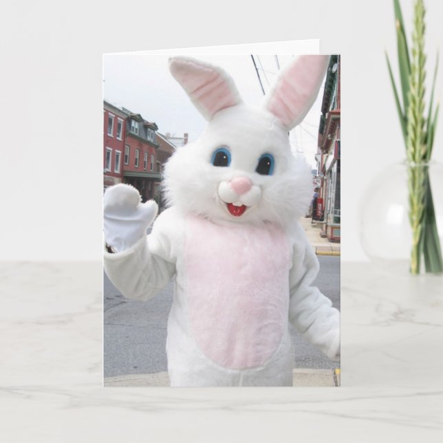 Osterhase Feiertagskarte (Vorderseite)