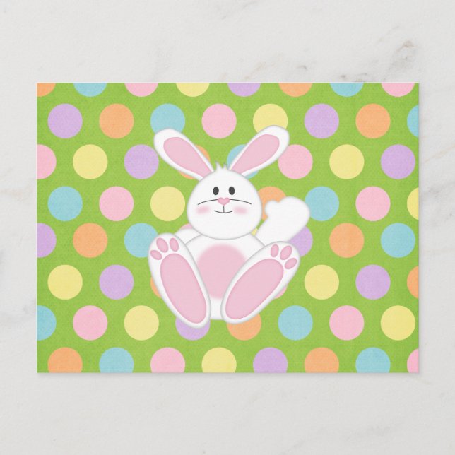 Osterhase Feiertagspostkarte (Vorderseite)