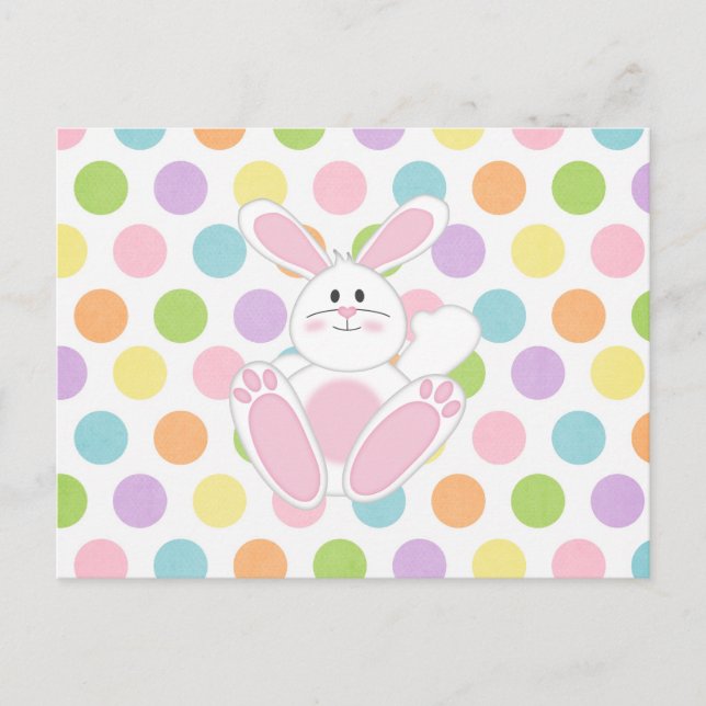 Osterhase Feiertagspostkarte (Vorderseite)