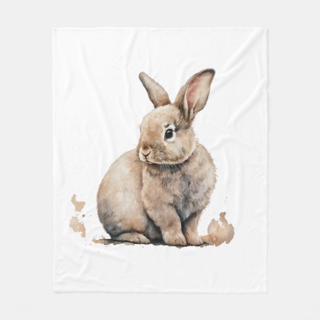 Osterhase Fleecedecke (Vorderseite)