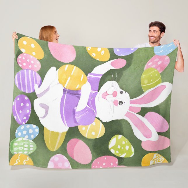 Osterhase Fleecedecke (Beispiel)