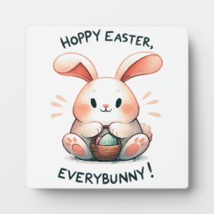 Osterhase Frohe Ostern, alle Häschen! Fotoplatte