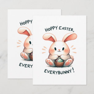 Osterhase Frohe Ostern, alle Hasen! RSVP Karte