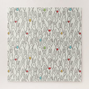Osterhase: Fröhliches nahtloses Vergnügen. Puzzle