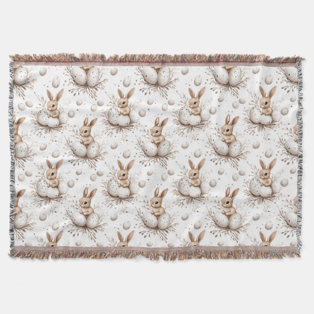 Osterhase Frühjahr Decke (Vorderseite)