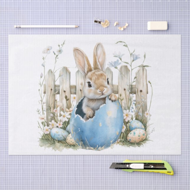 Osterhase Frühling Seidenpapier (Handwerk)
