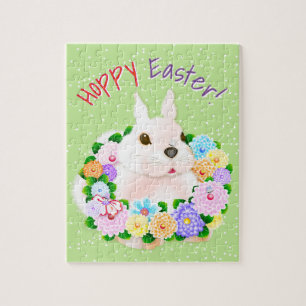 Osterhase Frühlingsblumen Puzzle