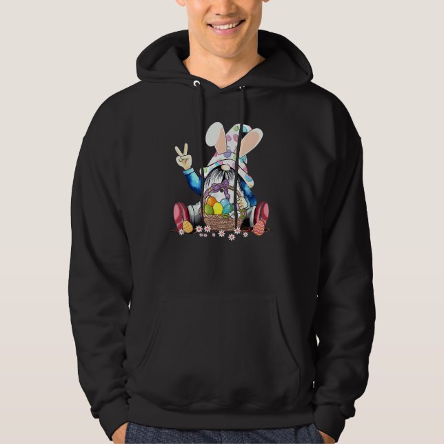 Osterhase Frühlingsbrunnen Ostereier Jagen und B Hoodie (Vorderseite)