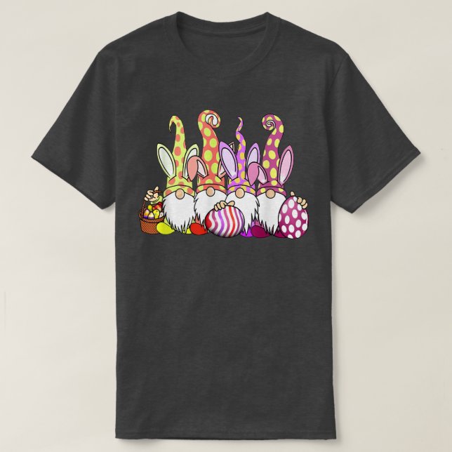Osterhase Frühlingsbrunnen Ostereier Jagen und B T-Shirt (Design vorne)