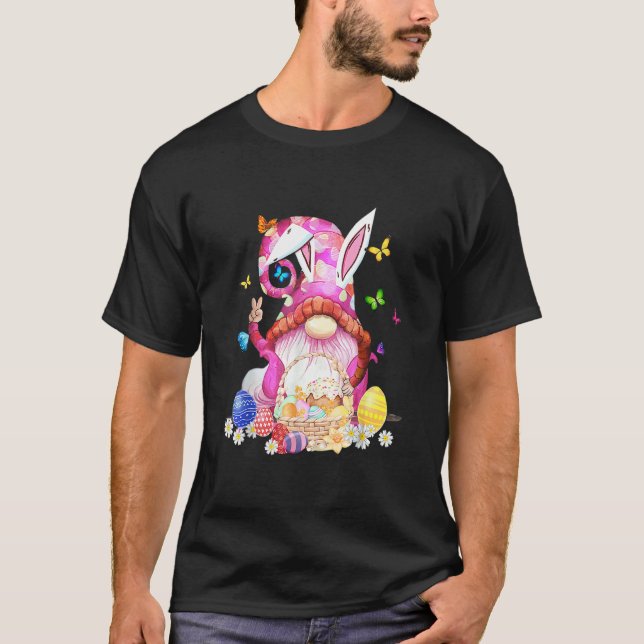 Osterhase Frühlingsbrunnen Ostereier Jagen und B T-Shirt (Vorderseite)