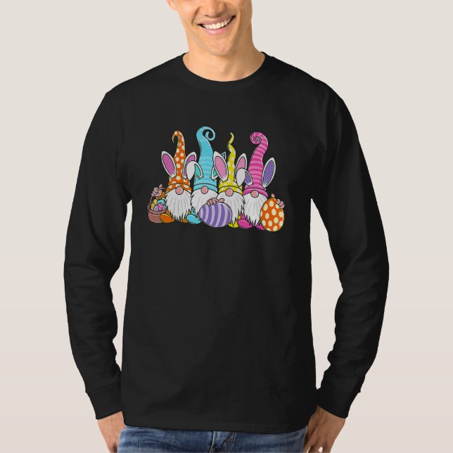 Osterhase Frühlingsbrunnen Ostereier Jagen und B T-Shirt (Vorderseite)