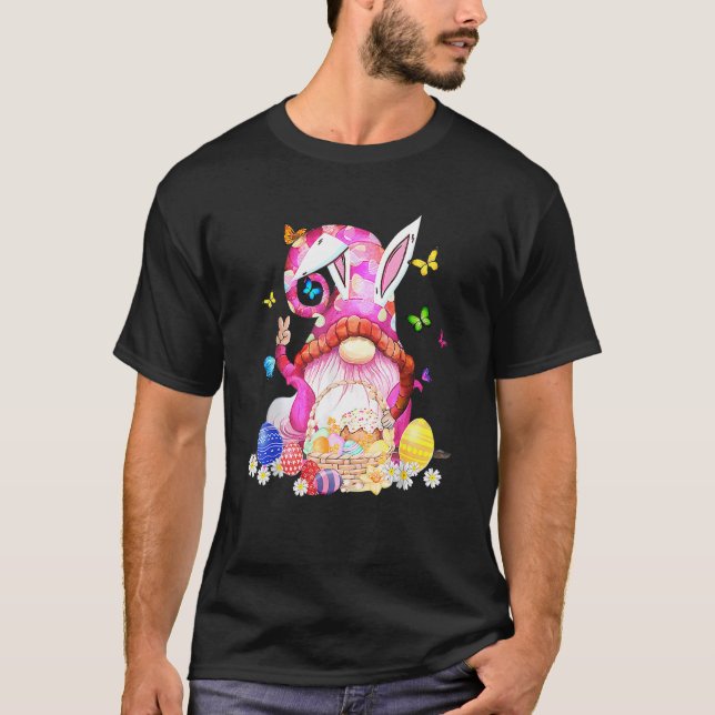 Osterhase Frühlingsbrunnen Ostereier Jagen und B T-Shirt (Vorderseite)